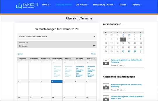 Wordpress Kalender Frontend (1)